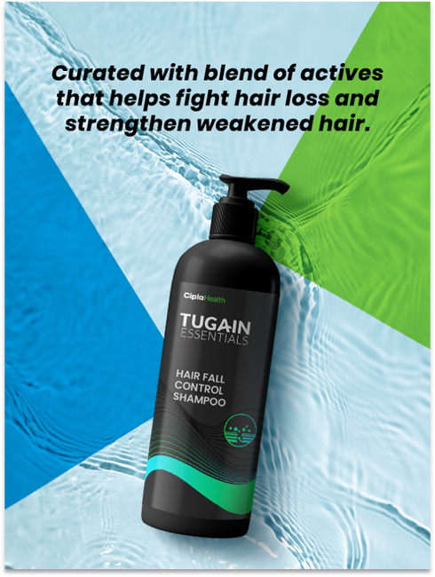 Tugain Essentials Pack of 2 Hair Fall Control Shampoo