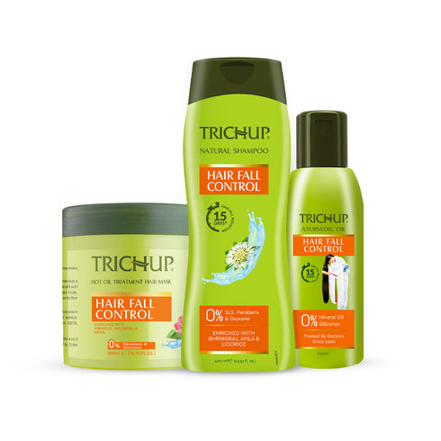 Vasuestore Trichup Hair Fall Control Oil,Shampoo,Mask