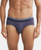 Jockey Microfiber Elastane Stretch Solid Brief with Stay Dry Treatment | Grey Stone
