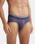 Jockey Microfiber Elastane Stretch Solid Brief with Stay Dry Treatment | Grey Stone