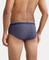 Jockey Microfiber Elastane Stretch Solid Brief with Stay Dry Treatment | Grey Stone