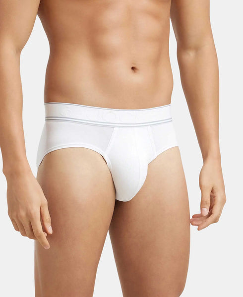 Jockey Micro Modal Elastane Stretch Solid Brief | White