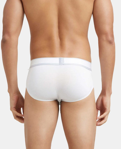 Jockey Micro Modal Elastane Stretch Solid Brief | White