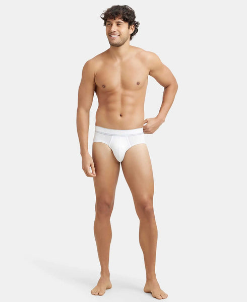 Jockey Micro Modal Elastane Stretch Solid Brief | White