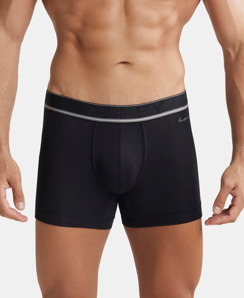 Jockey Tencel Micro Modal Stretch Solid Trunk with StayFresh Properties | Black