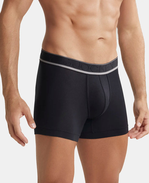 Jockey Tencel Micro Modal Stretch Solid Trunk with StayFresh Properties | Black