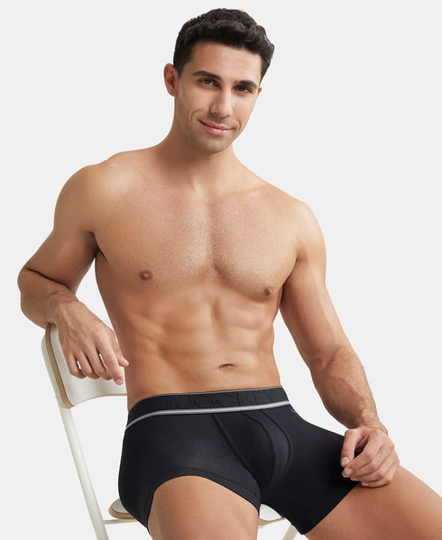 Jockey Tencel Micro Modal Stretch Solid Trunk with StayFresh Properties | Black
