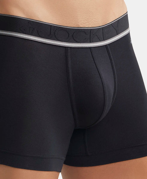 Jockey Tencel Micro Modal Stretch Solid Trunk with StayFresh Properties | Black