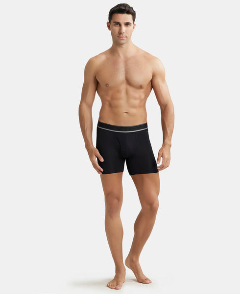 Jockey Black Tencel Micro Modal Boxer Brief with StayFresh