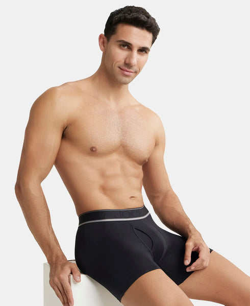 Jockey Black Tencel Micro Modal Boxer Brief with StayFresh