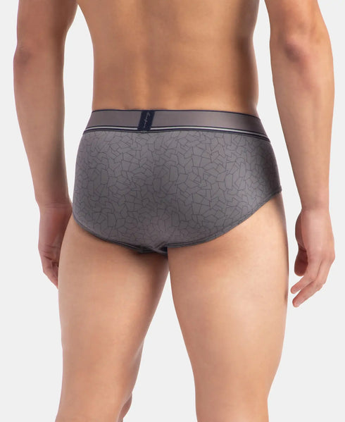 Jockey Tencel Micro Modal Elastane Printed Brief | Gun Metal