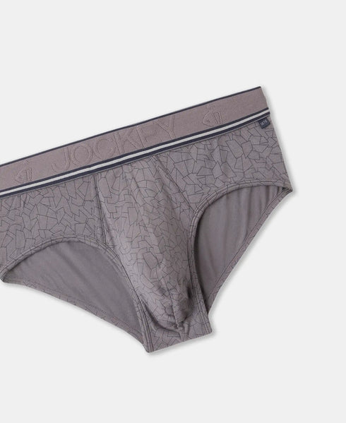 Jockey Tencel Micro Modal Elastane Printed Brief | Gun Metal