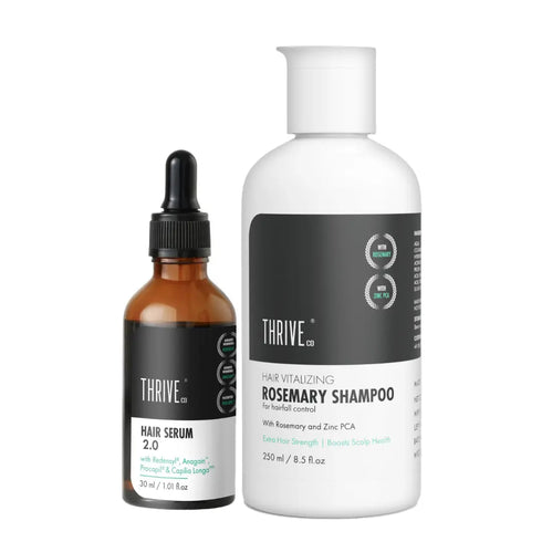 Thriveco Hair Growth Serum & Rosemary shampoo