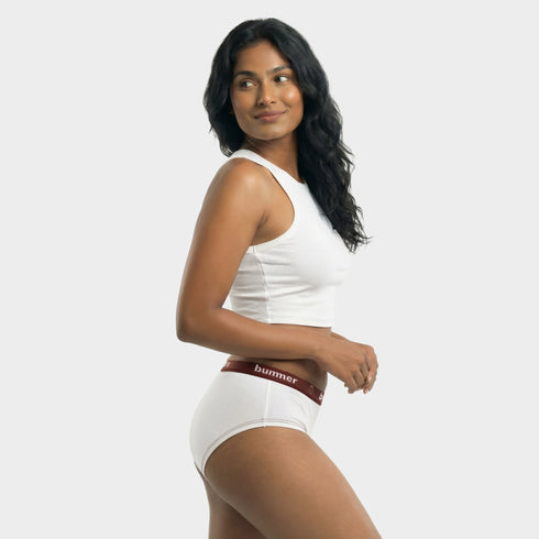 Bummer Cotton Stretch Hipster - Blanc