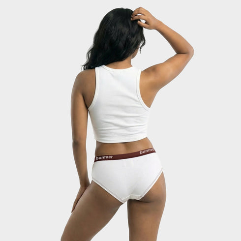 Bummer Cotton Stretch Hipster - Blanc