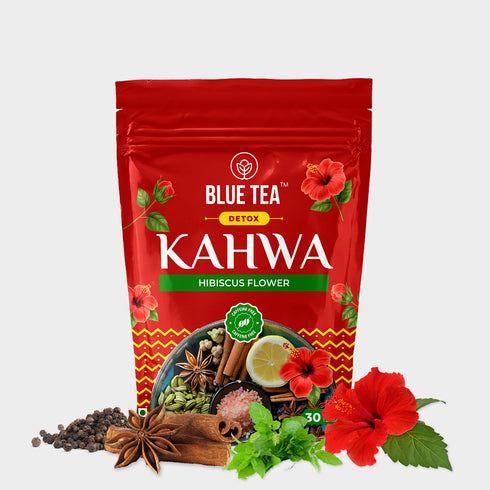 Blue Tea Hibiscus Detox Desi Kahwa