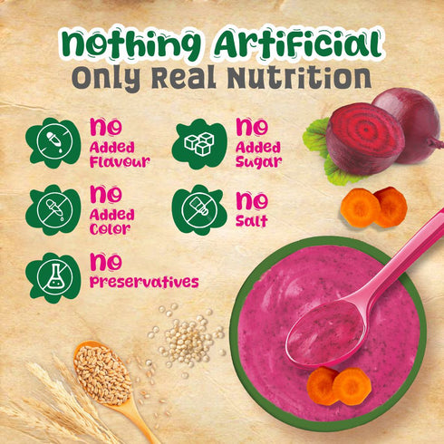 Manna Foods Health Mix Instant Baby Cereal Beetroot and Carrot