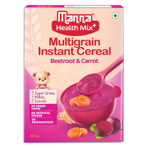 Manna Foods Health Mix Instant Baby Cereal Beetroot and Carrot