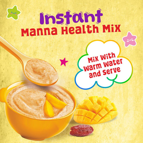 Manna Foods Health Mix Instant Baby Cereal Mango and Date Powder