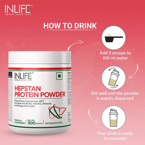 Inlife Liver Care Hespan Protein Powder Vanilla Flavour