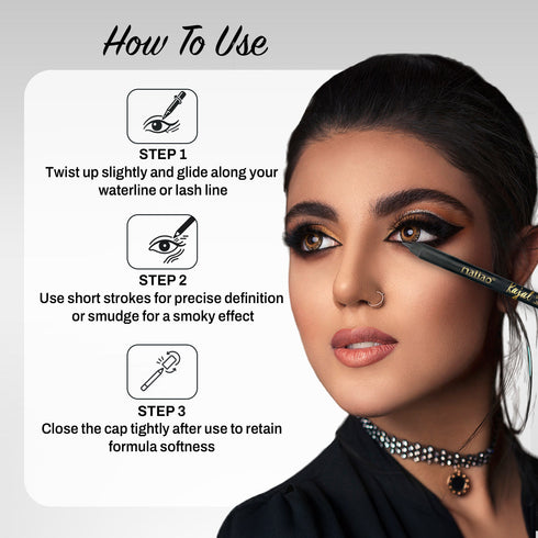 Maliao Waterproof Jet Black Kajal