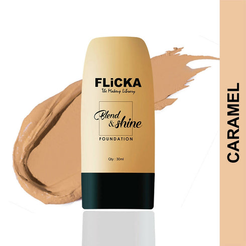 Flicka Blend & Shine Foundation | Caramel