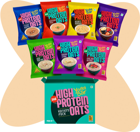 Yoga Bar 26g High Protein Oats Variety Pack - 7 flavours