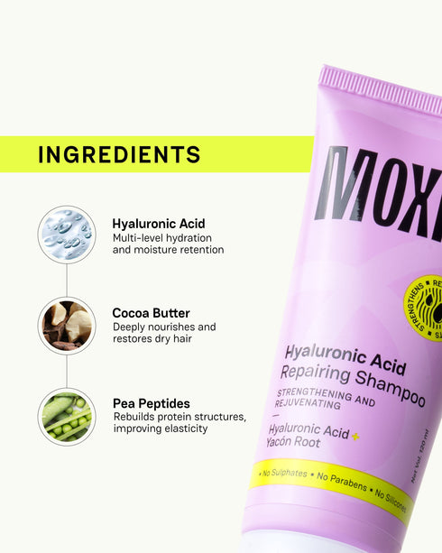 Moxie Beauty Hydro Repair Wash Duo (Shampoo + Conditioner) Travel Size