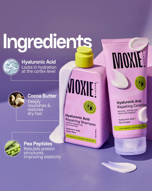 Moxie Beauty HydroRepair Wash Duo (Shampoo + Conditioner)