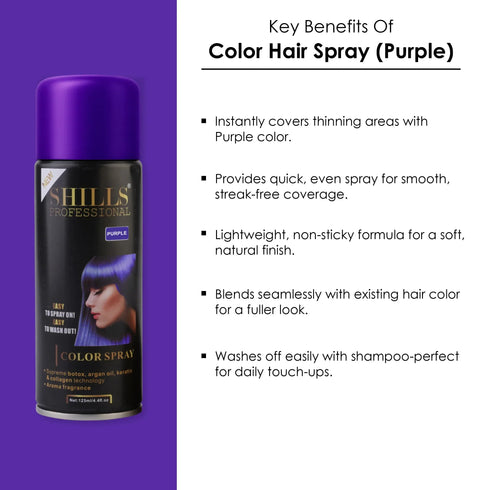Shills Professional Color Hair Spray (PURPLE)