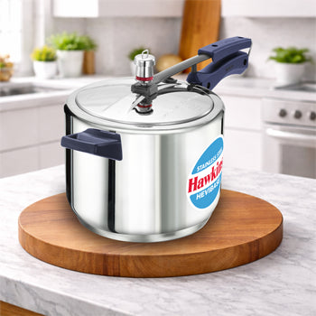 Hawkins Induction Stainless Steel Hevibase 5 Litre Stainless Steel Pressure Cooker