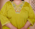 Miravan Womens Plus Size Muslin Yellow Kurta and Palazzo with Dupatta Set