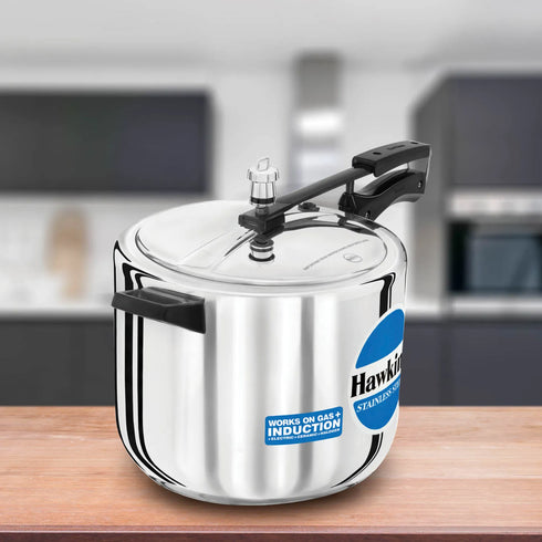 Hawkins Induction Stainless Steel 10 Litre Stainless Steel Pressure Cooker
