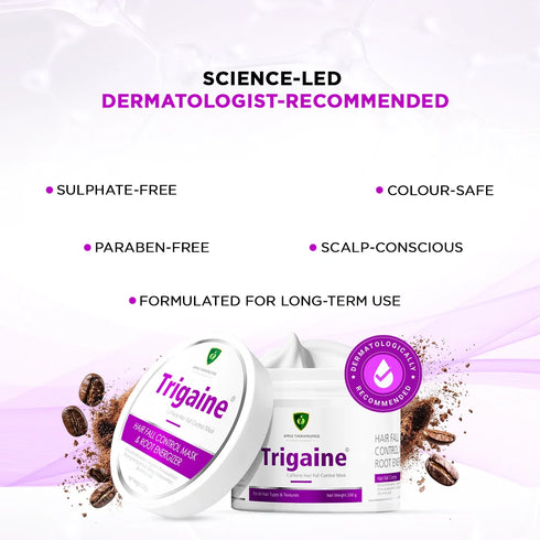 Trigaine caffeine hair fall control mask