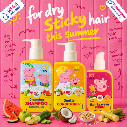 Kt Kids Peppa Pig Kids Hair Care Kit With a Fancy Gift Bag Free Peppa pig KeyChain