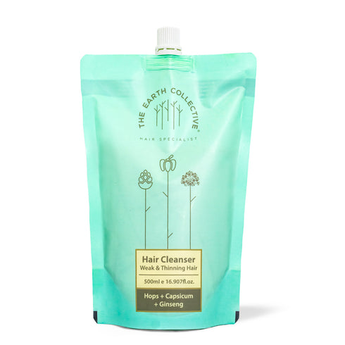 Theearthcollective in Weak & Thinning Hair Cleanser Shampoo Hops Capsicum & Ginseng