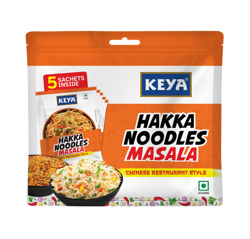 Keyafoods Keya Hakka Noodles Masala 100g Multipack 5 sachets inside of 20g Each sachet