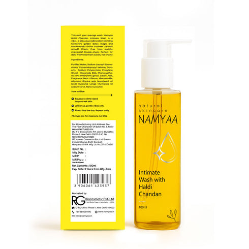 Namyaa Skincare Haldi Chandan Intimate Hygiene Wash