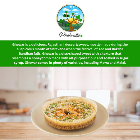 Prakruthi Rajasthani Ghewar Sweet