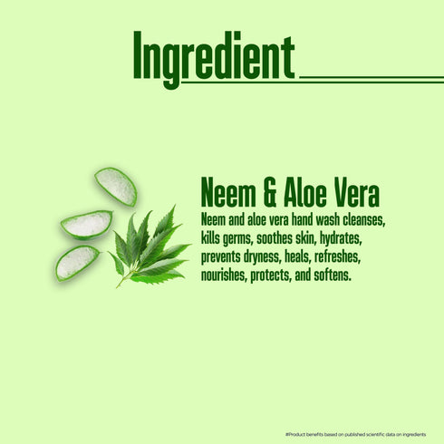 Multani Pharmaceuticals Limited Multani Naturals Hand Wash Neem & Aloe Vera Clean Hands Refreshing feel with Purifying Neem & Soothing touch of Aloe Vera 99 9 Germ Protection