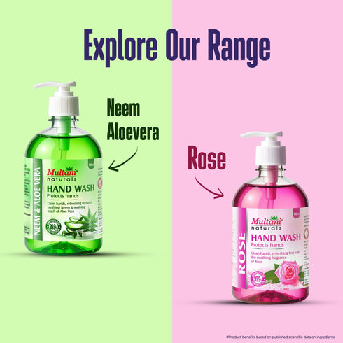Multani Pharmaceuticals Limited Multani Naturals Lavender Hand Wash Gentle Hand Cleanser with Natural Ingredients Germ Protection Liquid Hand Wash