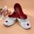 Khushbu Handcrafted Silver Bridal Shoes