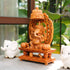 CREATUNIQ Handmade Wooden Ganesha Idol, with Chatra