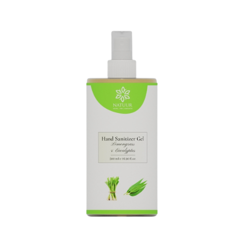 Natuur Hand sanitizer gel Lemongrass and eucalyptus