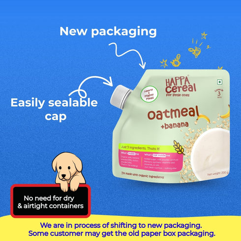 Happa Oatmeal and Banana Cereal for Babies