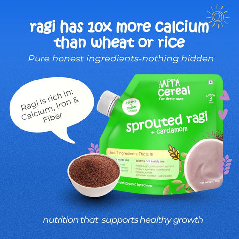 Happa Ragi and Cardamom Cereal for Babies