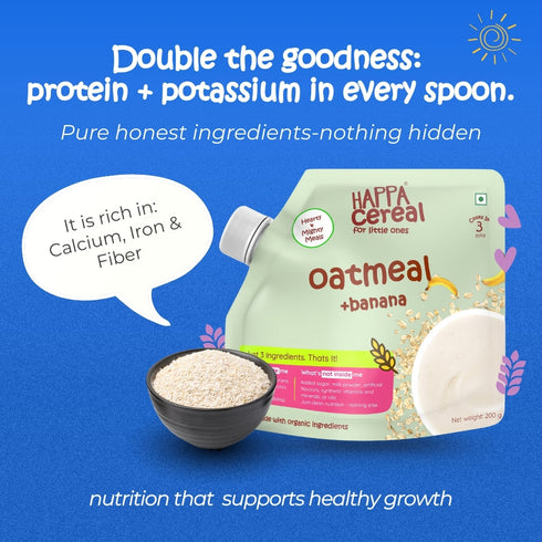 Happa Oatmeal and Banana Cereal for Babies