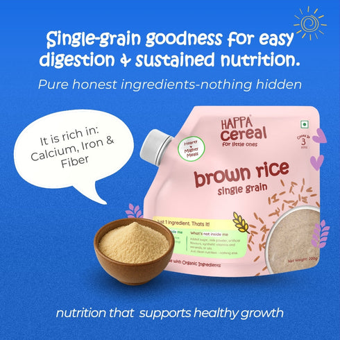 Happa Brown Rice Cereal for Babies