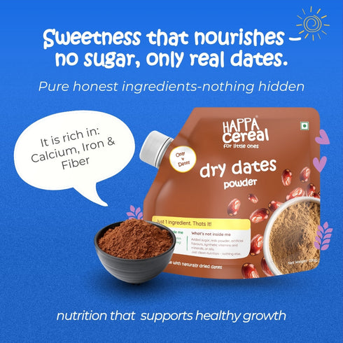 Happa Organic Dry Dates Powder