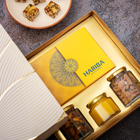 Hariba Dairy Farm Hamper pack with Dryfruit punch dates